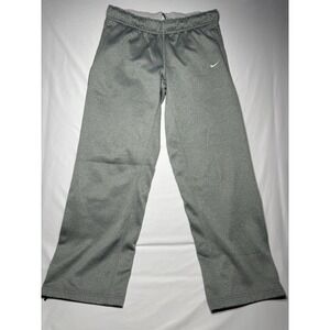 Nike Therma-fit Gray Ankle Zip Fleece Pants‎ Size Large
